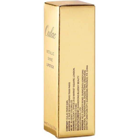 🆕 Metallic Shine Dark Red Lipstick Moisturizing Creamy Formula Vegan Lip Color - Picture 9 of 11